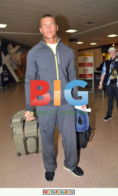 WWE Wrestlers at Glasgow Airport