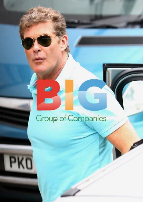 David Hasselhoff and Haley Roberts in London