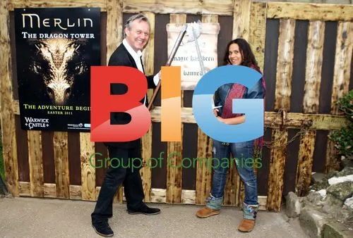 Anthony Head and Angel Coulby at 'The Dragon Tower' opening