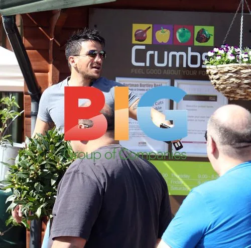 Peter Andre arrives at fresh food event