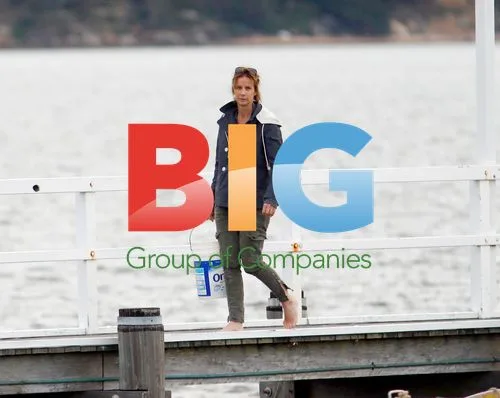 Rachel Griffiths on Boat with Kids in Sydney