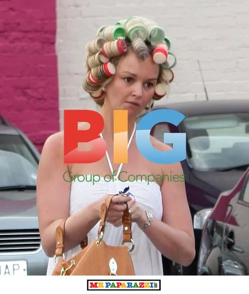 Jennifer Ellison Arrives in Rollers for Calendar Girl