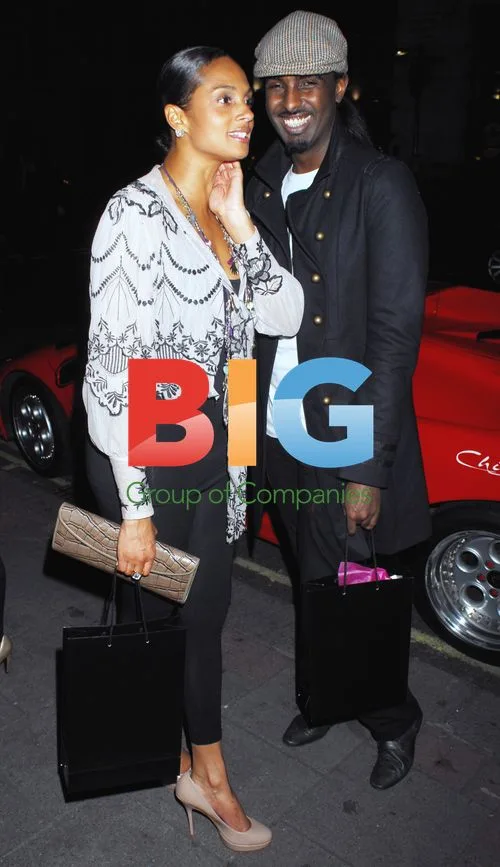 Alesha Dixon, Su-Elise Nash and Sarah-Jane Crawford leaving Mayfair Hotel