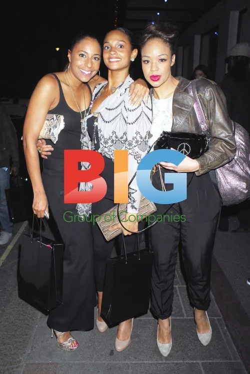 Alesha Dixon, Su-Elise Nash and Sarah-Jane Crawford Leaving Hotel