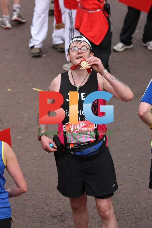 Joe Pasquale at Virgin London Marathon