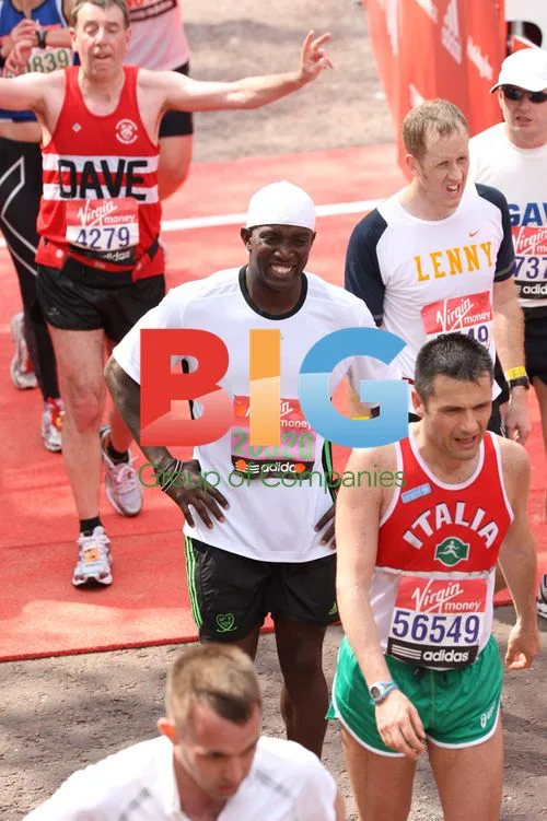 Dwight Yorke at London Marathon