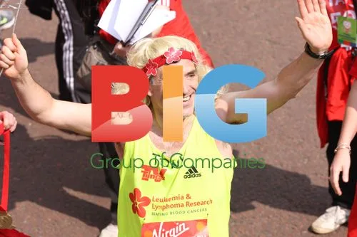 Tony Audenshaw at Virgin London Marathon
