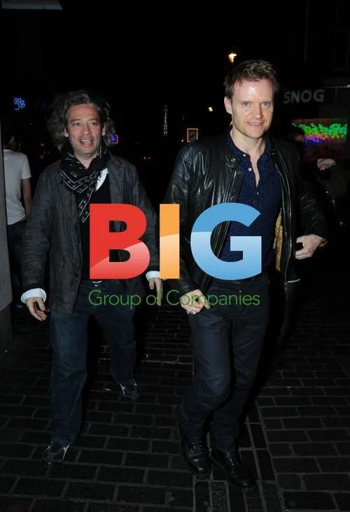 Dexter Fletcher and Marc Warren in Soho, London