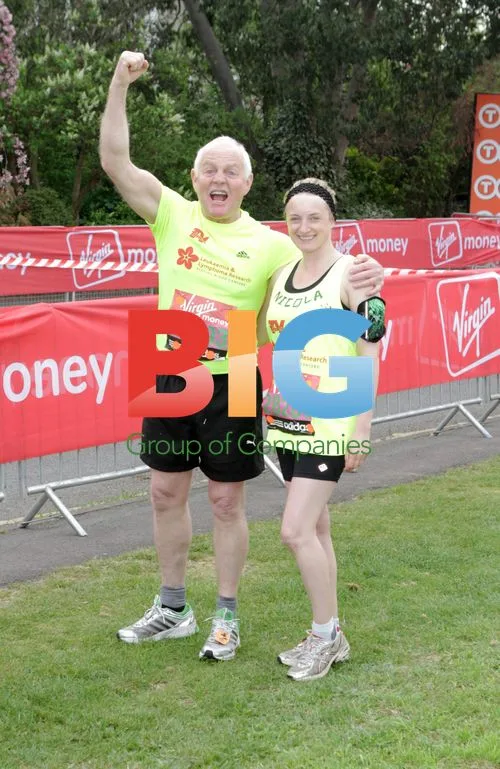 Chris Chittell at Virgin London Marathon