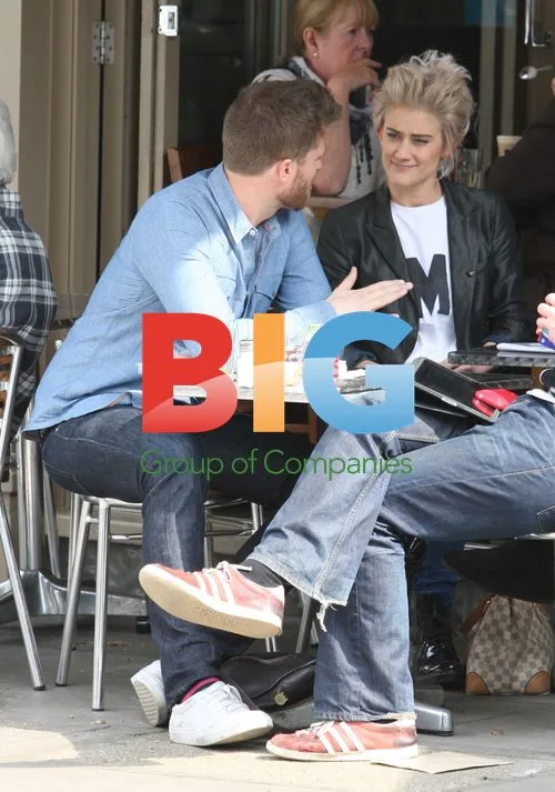 Katie Waissel and Rick Edwards in London