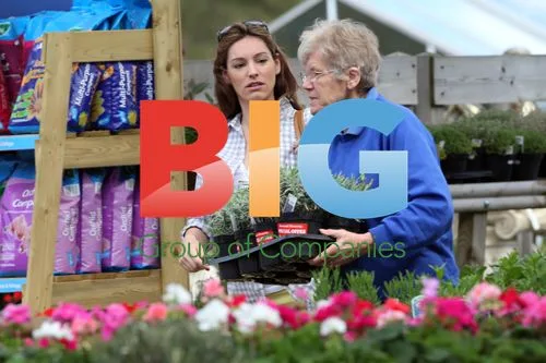 Pregnant Kelly Brook at Garden Centre