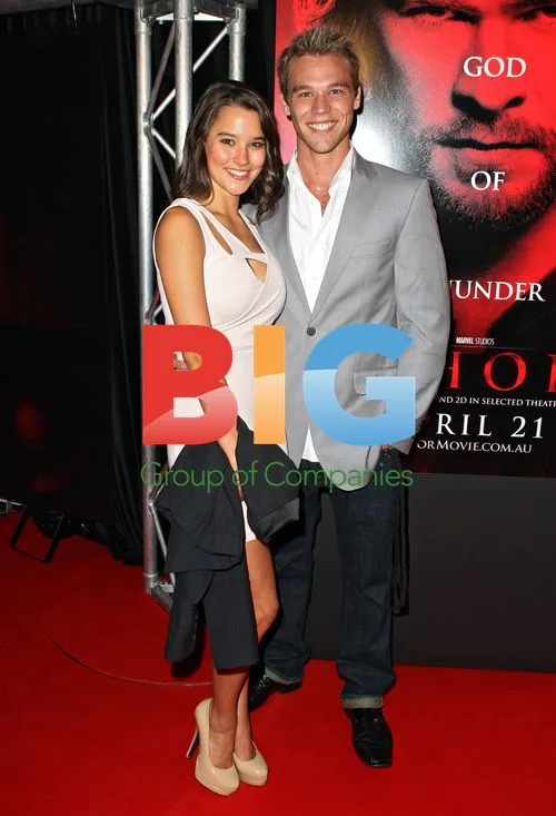 Rhiannon Fish and Lincoln Lewis at 'Thor' Premiere