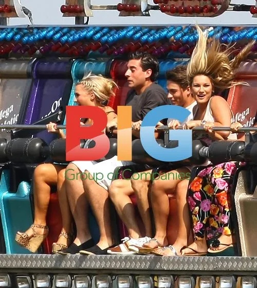 The Only Way Is Essex cast on fairground ride