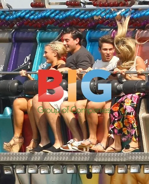 The Only Way Is Essex cast on fairground ride