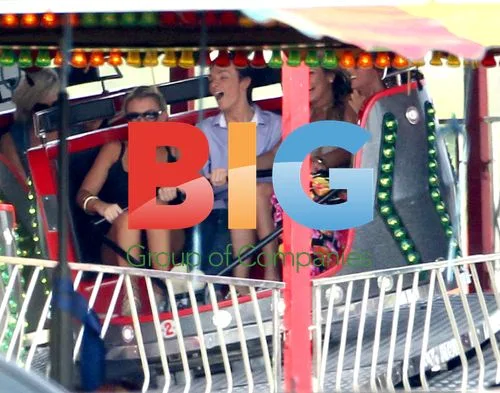 The Only Way Is Essex cast on a fairground ride
