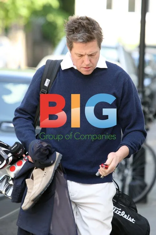 Hugh Grant Leaving Home for Golf