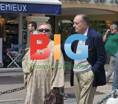 Chirac and Pinault in Saint Tropez