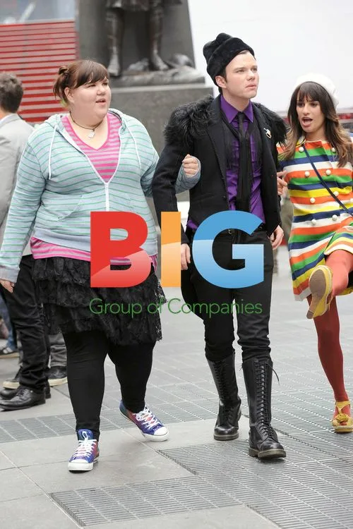 Glee Cast Filming in Times Square