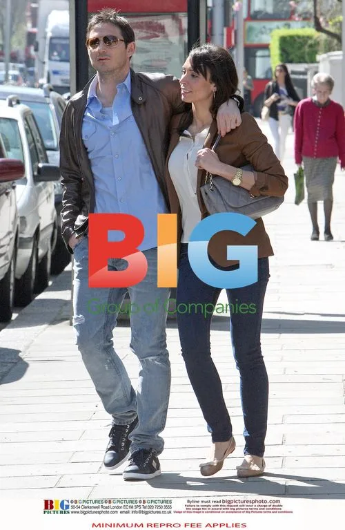 Frank Lampard and Christine Bleakley in London
