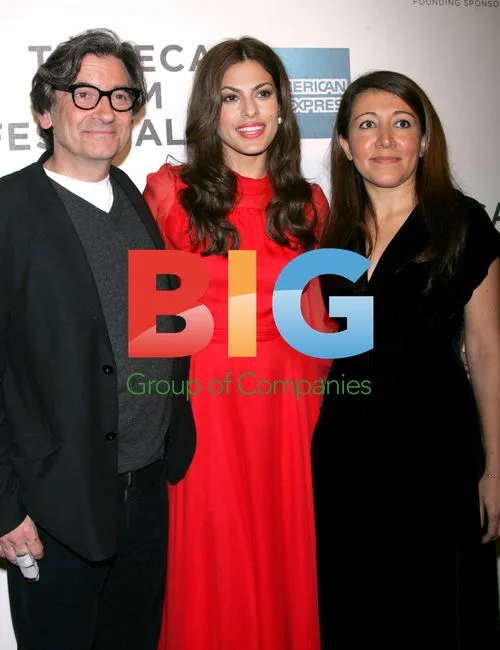 Griffin Dunne, Eva Mendes and Massy Tadjedin at 'Last Night' premiere