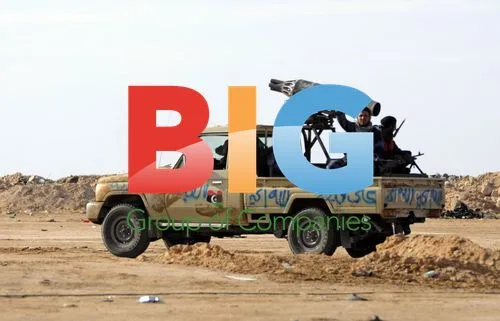 Libyan rebels at Ajdabiya gate