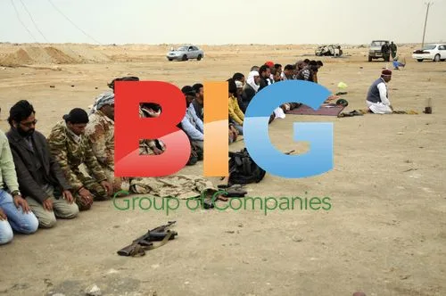 Libyan rebels at Ajdabiya gate