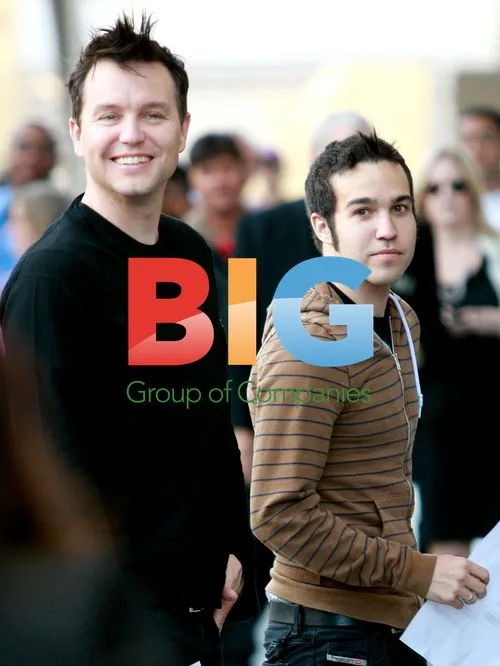 Pete Wentz and Mark Hoppus at Lakers vs Hornets Playoff Game