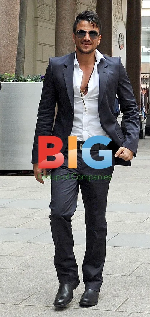 Peter Andre Visits Penguin Books in London