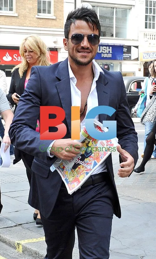 Peter Andre Visits Penguin Books in London