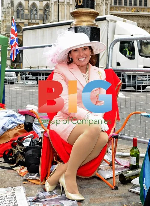 Amanda Holden Interviews Royal Fans at Royal Wedding