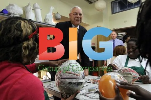 Colin Powell visits Lift for Life Academy