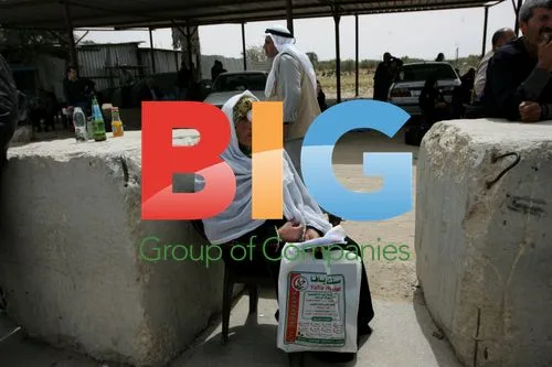 Palestinian police at Rafah border crossing