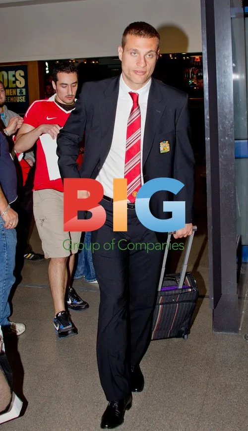 Manchester United Footballers Return From Germany