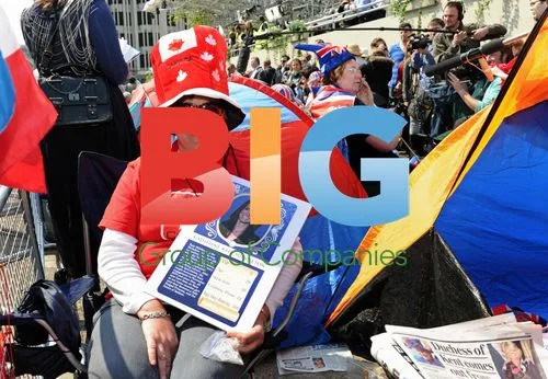 Fans Gather for Royal Wedding