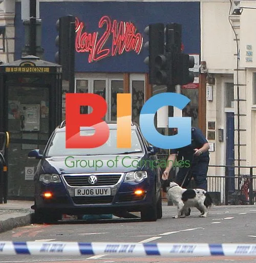 Police Check Abandoned Car in London