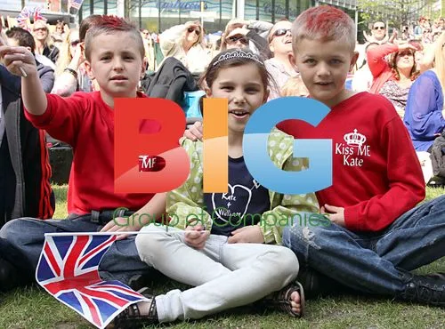 Crowds watch Royal Wedding in Manchester