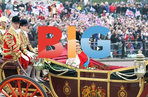 Prince William and Princess Catherine wedding procession