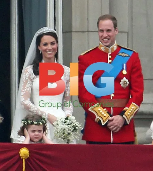 Royal Couple's Wedding Kiss