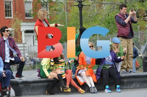 Glee cast filming in NYC
