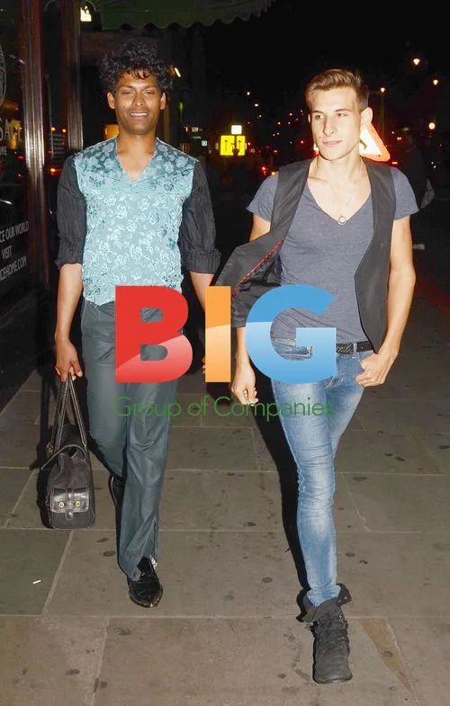 Emmanuel Ray and Philippe Ashfield on Kensington High Street