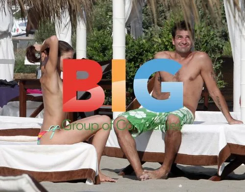 Francesco Coco and Girlfriend at Beach Club