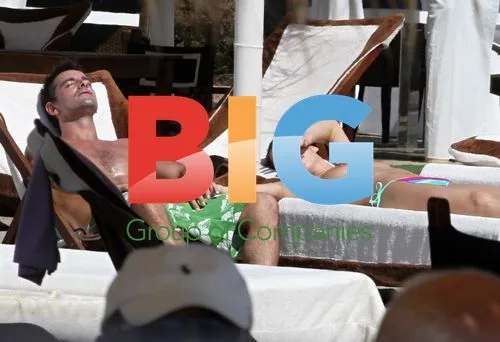 Francesco Coco and Girlfriend at Beach Club Versilia