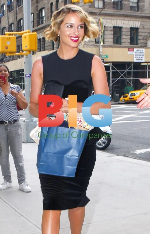 Dianna Agron Stops in SoHo Before Letterman