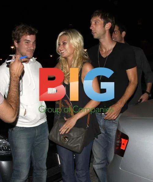 Joel David Moore and Aly Michalka at Samsung Event