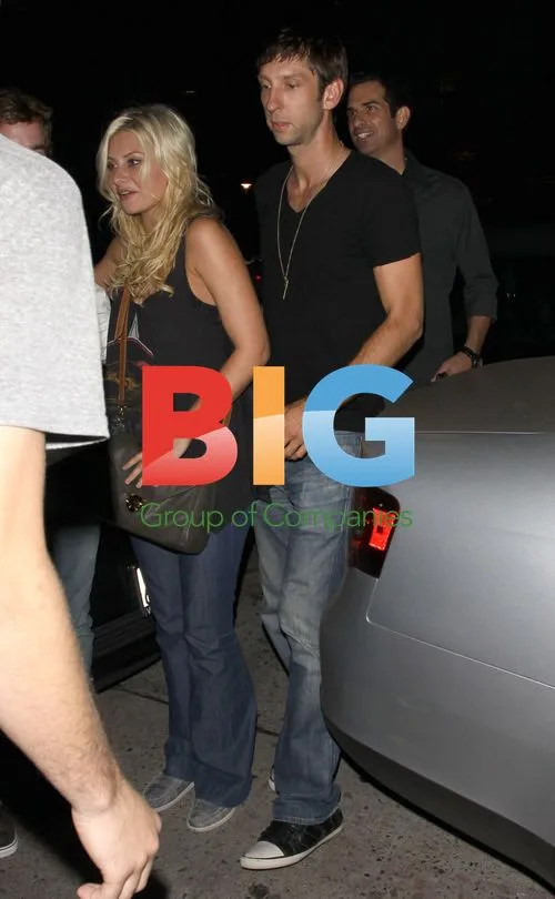 Joel David Moore and Aly Michalka at Samsung Event