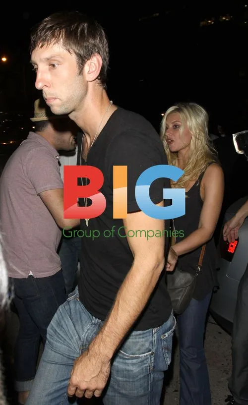 Joel David Moore and Aly Michalka at Samsung Event