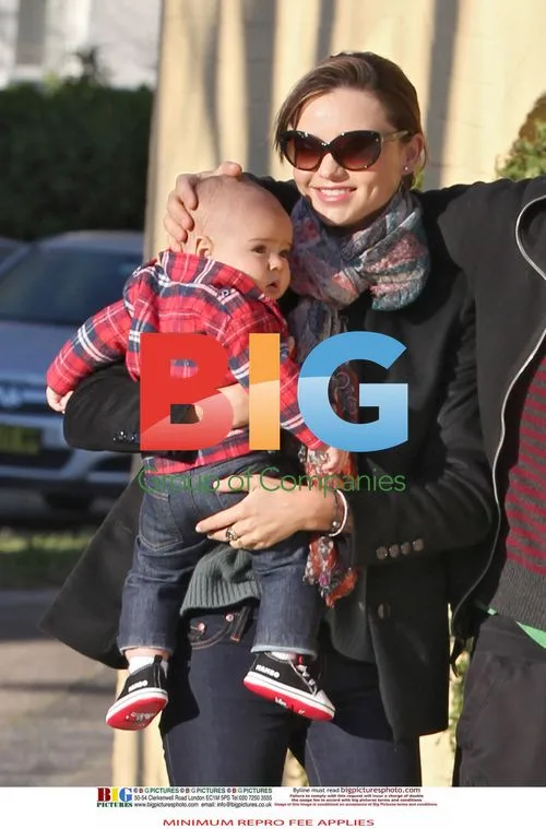 Miranda Kerr and Orlando Bloom with baby Flynn