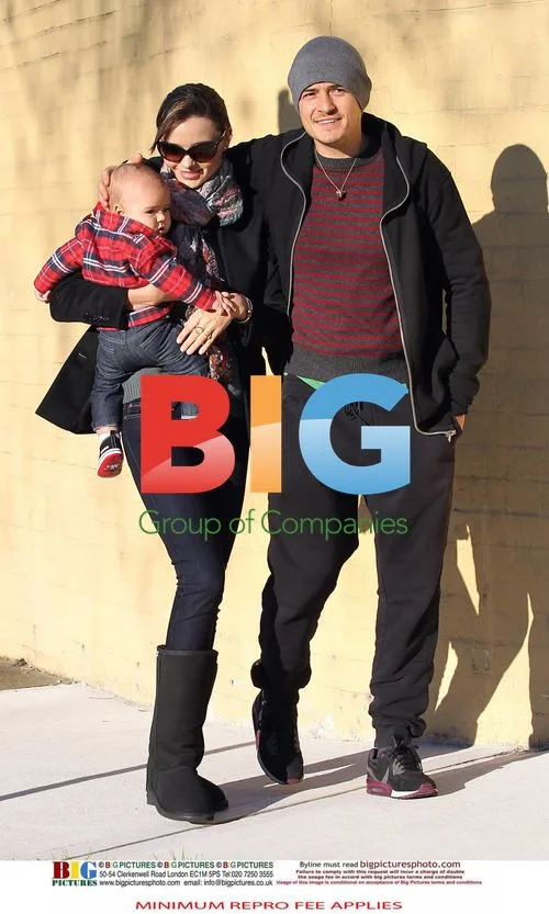 Miranda Kerr, Orlando Bloom and baby Flynn in Sydney