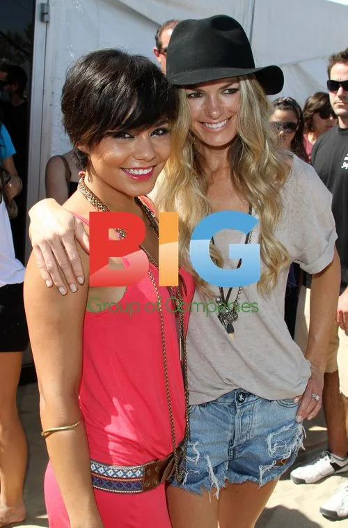 Vanessa Hudgens and Marisa Miller at 2011 U.S. Open of Surfing