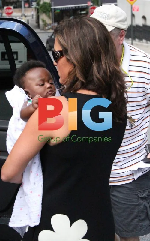 Mariska Hargitay Leaves SVU Set with Adopted Baby